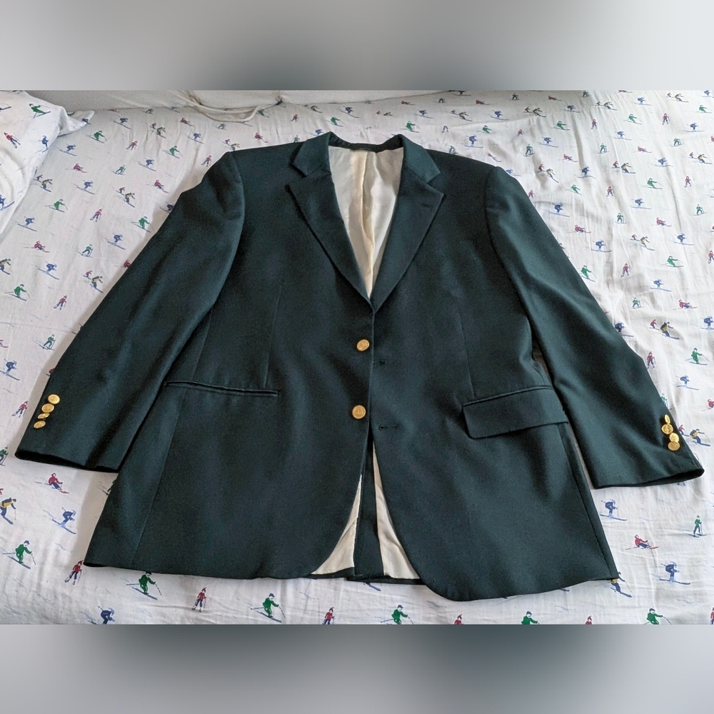 Vintage Men's Brooks Brothers Country Club 100% Wool Sports Coat,USA Made,Sz 46L